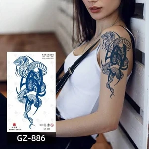 1 Ay Kalıcı Gerçekci Yılan Model Geçici Dövme Tattoo