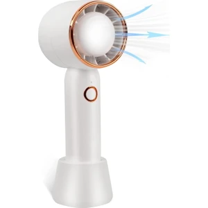 Hoco Mini El Tipi Soğutucu Fan Kablosuz Masa Üstü Mini 4000 Mah Şarjlı Vantilatör El Fanı Şarzjlı Doğal Esintili Kademeli Standlı