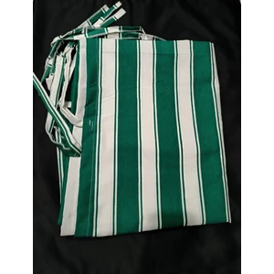 Karmaş Home Balkon Perdesi Yeşil/beyaz