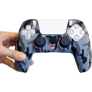 Ps5 Dualsense Uyumlu Joystick Koruyucu Silikon Kılıf Kamuflaj Gri