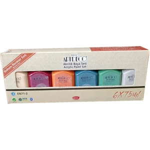 Akrilik Boya Seti 6x75 ml Bohem Renkler ile Sanatınızı Canlandırın