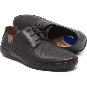 Deri Ortopedik Erkek Yazlık Rahat Hafif Günlük Çarık Ayakkabı 40-45