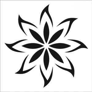 Stencil Sarayi Boyama Şablon Damask Çini Mandala - 1109