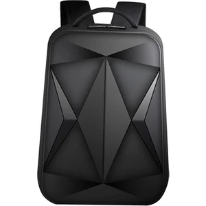 Laptop Sırt Çantası Sert Kabuk Bookbag ile USB Portu Iş Çantası Erkekler Için Siyah (Yurt Dışından)