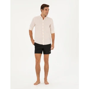 Pierre Cardin Erkek Siyah Regular Fit Deniz Şortu 50291514-VR046