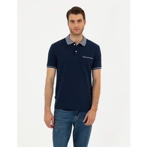 Pierre Cardin Erkek Lacivert Slim Fit Tişört 50296549-VR033