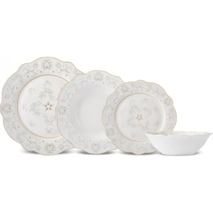 Forever Bone Ornate 24 Parça 6 Kişilik Yemek Takımı