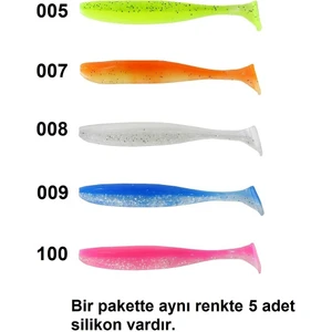 3075 Shad Tail Soft 10CM 4.7gr 5'li Paket Silikon Yem Iğnesiz