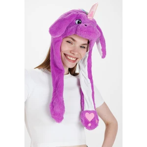 Ledli Kulakları Hareket Eden Mutlu Tavşan Şapka Bere Unicorn