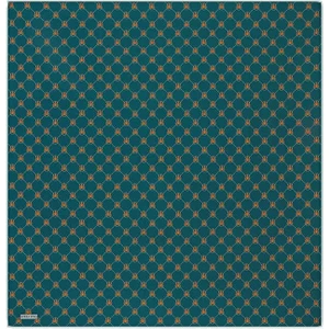 Bursa İpek Petrol Yeşil Kelebek Monogram Twill Ipek Eşarp