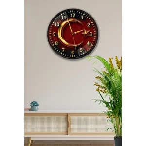 Emya Home Al Bayrak Duvar Saati - 29 cm