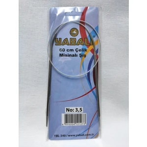 60 cm Çelik Misinalı Titanyum Örgü Şişi No:3,5