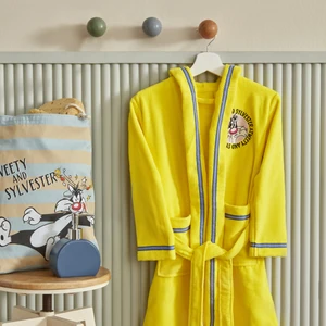 Looney Tunes Karaca Home Looney Tunes Tweety Kapüşonlu Bornoz 4/6 Yaş