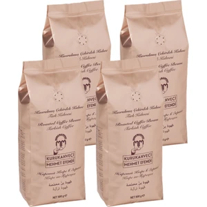 Kurukahveci Mehmet Efendi Kavrulmuş Çekirdek Kahve 500 gr x 4 Adet [türk Kahvesi - Öğütülmemiş]