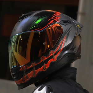 Y.100R Nıght Rıder Mat Tıtanıum Kask