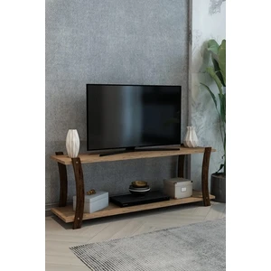 Jest Dekor Konsept Lova Atlantik Çam Ahşap Raflı Televizyon Sehpası, Tv Ünitesi, Tv Sehpası – 120x30 Cm – Şık Ve Ergonomik