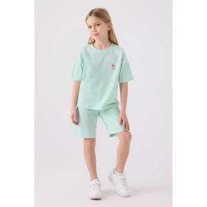 U.S. Polo Assn. Kız Çocuk Nil Bermuda Takım