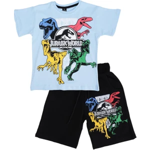 Jurassic World Baskılı T-Shirt Şort Takım