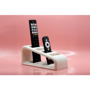 Kumanda Organizer Standı Uzaktan Kumanda Düzenleyici 4 Tv Kumandalık Modern Beyaz