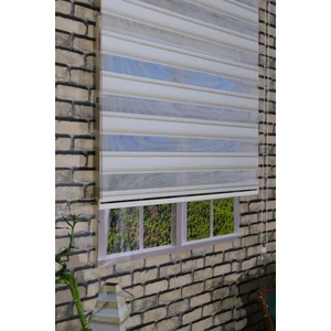 Gold Krem Simli Premium Zebra Perde