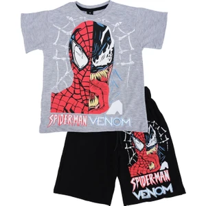Spider-Man Baskılı T-Shirt Şort Takım