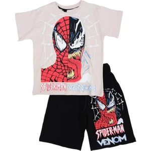 Spider-Man Baskılı T-Shirt Şort Takım