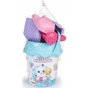 Gabby's Dollhouse Smoby, 862176, Gabby Orta Boy Kum Aracı ve Kovası, Ek Kova ve Aksesuarlı