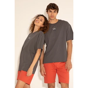 U.S. Polo Assn. Erkek Antrasit Tişört 50289221-VR006