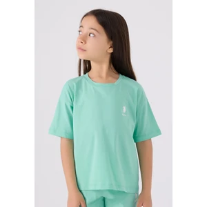 U.S. Polo Assn. Kız Çocuk Mint Bermuda Takım