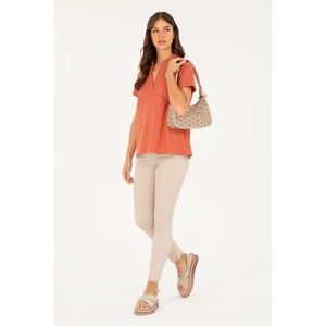 U.S. Polo Assn. Kadın Taş Pantolon (Kanvas-Chino) 50281692-VR049