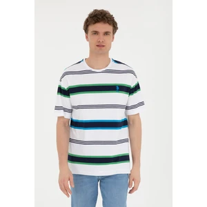 U.S. Polo Assn. Erkek Ekru Tişört 50287038-VR019
