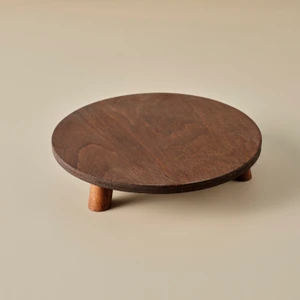 Bella Maison Aris Ayaklı Sunum Tabağı Naturel (29 Cm)