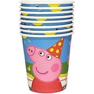 Parti Dükkanım Peppa Pig Karton Bardak 8 Adet