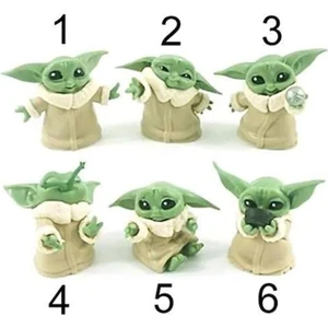 Star Wars 3D Baby Yoda Mini Figür Oyuncak 6cm 1 adet