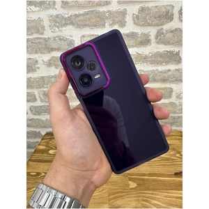 Vip Case Redmi Note 12 Pro |5g| Parlak Kamera ve Darbe Korumalı Kenarları Renkli Arkası Şeffaf  Berry Kılıf