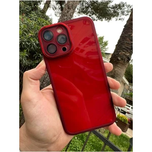 Vip Case Apple Iphone 13 Pro Max Parlak Kamera ve Darbe Korumalı Kenarları Renkli Arkası Şeffaf  Berry Kılıf