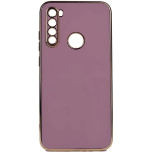 Vip Case Xiaomi Redmi Note 8 Uyumlu Gold Kenarlı Parlak Kamera Korumalı Yumuşak Silikon Bark Kılıf