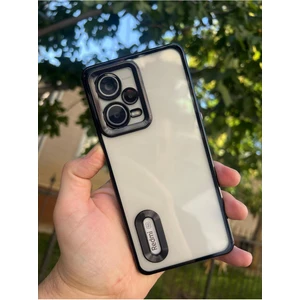 Vip Case Xiaomi Redmi Note 12 Pro 5g Kamera Korumalı Şeffaf Logo Gösteren Kenarları Parlak Lüx Omega Kılıf