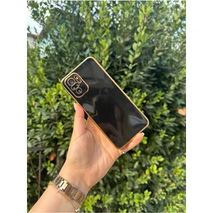 Vip Case Xiaomi Redmi Note 10 Pro Uyumlu Gold Kenarlı Parlak Kamera Korumalı Yumuşak Silikon Bark Kılıf