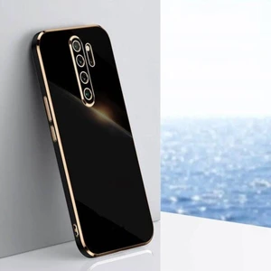 Vip Case Xiaomi Redmi Note 8 Pro Gold Kenarlı Parlak Kamera Korumalı Yumuşak Silikon Bark Kılıf