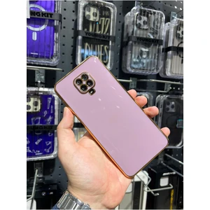 Vip Case Xiaomi Redmi Note 9 Pro ve 9s Uyumlu Gold Kenarlı Parlak Kamera Korumalı Yumuşak Silikon Bark Kılıf