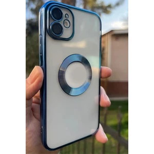 Vip Case Iphone 11 Logo Detaylı Kenarları Renkli Kamera Korumalı Luxury Omega Kılıf