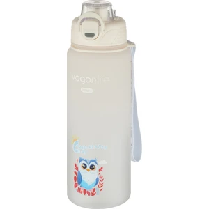 800 ml Figürlü Su Matarası Çift Kullanım Pipetli ve Rahat Içim Sticker Hediyeli