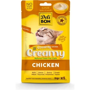 Creamy Kedi Ödül Maması Tavuklu 15GR 5li Paket