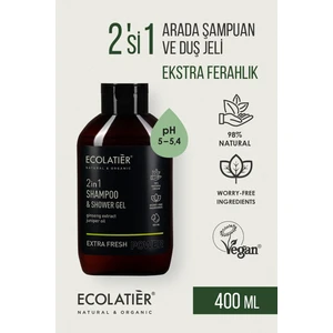 2'si 1 Arada Erkek Şampuan ve Duş Jeli Ekstra Ferah Ginseng, Dengeleyici, Aktif Detoks 400 ml /shampoo Shower Gel
