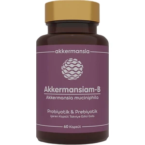 Akkermansiam-B 60 Kapsül Akkermansia Muciniphila İçeren Kapsül Takviye Edici Gıda 60 Kapsül