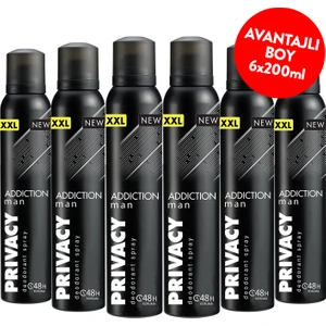 Addiction Man Erkek Deodorant 6X200 ml