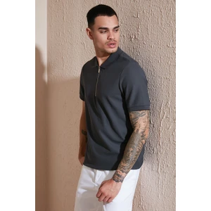Pamuklu Regular Fit Fermuarlı Polo Yaka T Shirt Erkek Polo Yaka T Shirt 5902434