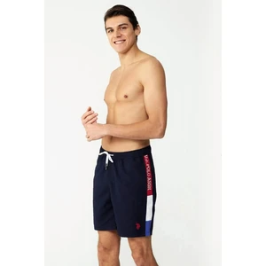 U.S. Polo Assn. 23005 Erkek Cepli Uzun Deniz Şortu-Lacivert