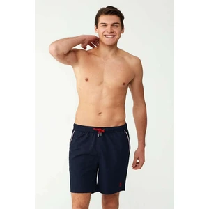 U.S. Polo Assn. 23004 Erkek Cepli Uzun Deniz Şortu-Lacivert